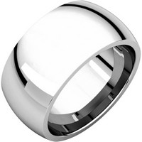 Item # S116872W - 14K White Gold Heavy 10mm Wide Comfort Fit Wedding Band.