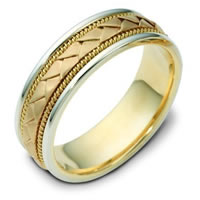 Item # 110021E - 18 kt Hand Made Wedding Ring 