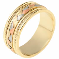 Item # 110051E - Wedding Ring 18 kt Hand Made