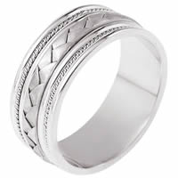 Item # 110051PP - Platinum hand made Wedding Ring 