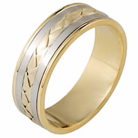 18 kt Hand Made Wedding Band