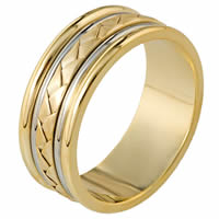 18 kt Hand Made Wedding Band