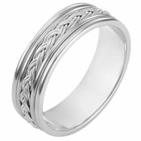 14kt Hand Made Wedding Band 