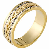 18 kt Hand Made Wedding Band 