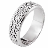 Item # 110211PD - Palladium Hand Made Wedding Ring