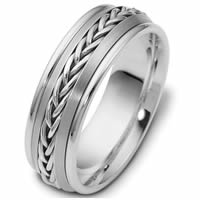 Platinum hand made Wedding Ring