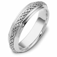 Item # 110241PP - Platinum hand made Wedding Ring