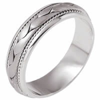 Palladium Hand Made Wedding Band.