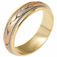 Item # 110271 - 14 kt Hand Made Wedding Ring