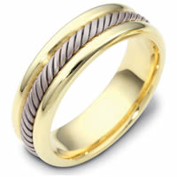 18K Gold Comfort Fit, 6.5mm Wide Wedding Band