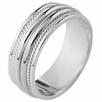 Palladium Comfort Fit, 8.0mm Wide Wedding Band