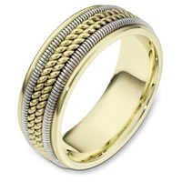 Item # 110361 - Two-Tone Gold Comfort Fit Wedding Band