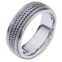 Item # 110361WE - White Gold Comfort Fit Wedding Band