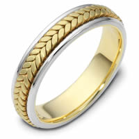 Item # 110371 - Two-Tone Gold Comfort Fit Wedding Band