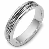 Item # 110431PP - Platinum Comfort Fit 5mm Handmade Wedding Ring