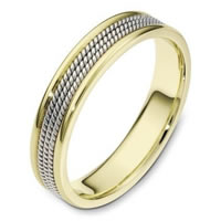 Item # 110441E - 18K Two-Tone Gold Comfort Fit 5mm Ring