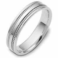 Item # 110491WE - 18K White Gold Comfort Fit 5mm Wedding Ring