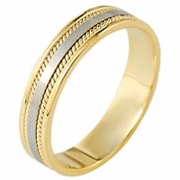 Item # 110501 - Two-Tone Gold Comfort Fit Wedding Band