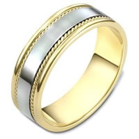18K Gold Comfort Fit, 7.0mm Wide Wedding Band