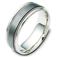 Titanium and Gold Wedding Band.