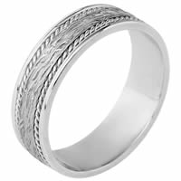 Platinum Comfort Fit, 7.0mm Wide Wedding Band