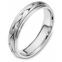 Platinum hand made Wedding Band