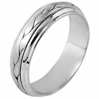 18kt Hand Made Wedding Band