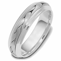 Platinum Hand Made Wedding Band