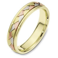 18 kt Hand Made Wedding Band