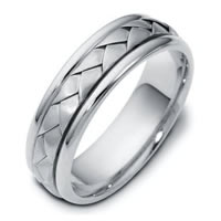 Item # 110781WE - 18K Hand Made Wedding Ring