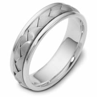 Platinum Hand Made Wedding Ring.