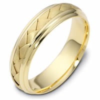 18 kt Hand Made Wedding Ring.