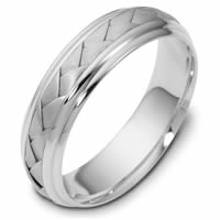 Platinum hand made Wedding Band