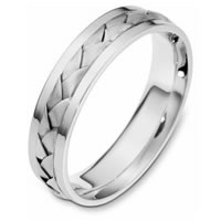 Platinum hand made Wedding Band