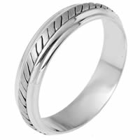 Platinum hand made Comfort Fit, 5.5mm Wide Wedding Ring