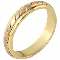18K Gold Comfort Fit, 4.5mm Wide Wedding Ring