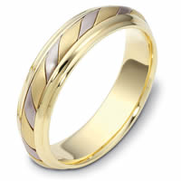 18K Gold Comfort Fit,5.0mm Wide Wedding Band