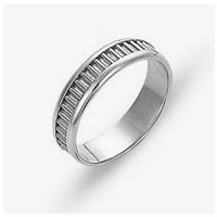 18K White Gold Comfort Fit, 5.0mm Wide Wedding Band