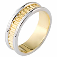 Item # 111001E - 18K Gold Comfort Fit, 7.0mm Wide Wedding Band