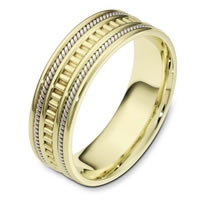18 kt Hand Made Wedding Band