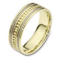 Item # 111021 - Wedding Band 14kt Gold Hand Made