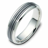 Titanium Gold Wedding Band