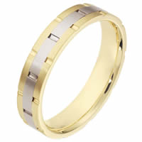 18K Gold Comfort Fit, 5.0mm Wide Wedding Band