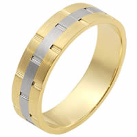 Gold Comfort Fit, 6.0mm Wide Wedding Band