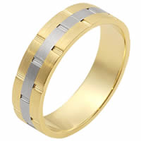 Item # 111131E - Gold Comfort Fit, 6.0mm Wide Wedding Band