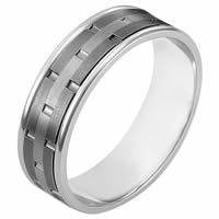 Titanium and Gold Band.