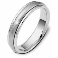 Palladium Comfort Fit, 5.0mm Wide Wedding Ring