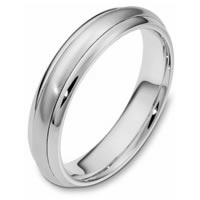 14K White Gold Comfort Fit, 5.0mm Wide Wedding Band