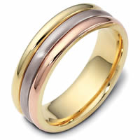 18K Gold Comfort Fit, 6.5mm Wide Wedding Band