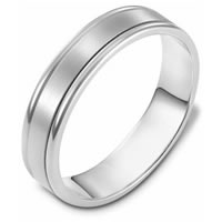 Platinum Comfort Fit, 5.0mm Wide Wedding Band
